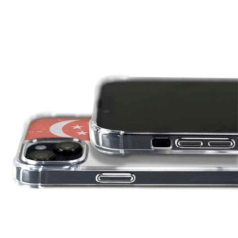 Singapore Flag Distressed iPhone 14 MagSafe Case